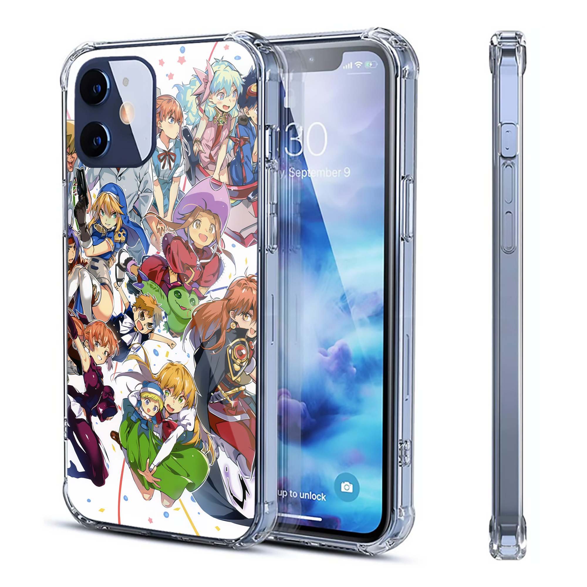 （画像用） Digimon デジタルモンスター/デジモン 【iPhone 12シリーズ対応】透明スマホケース（クリアソフトケース）